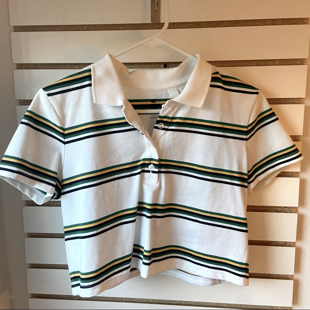 Cropped half button crop top from pacsun